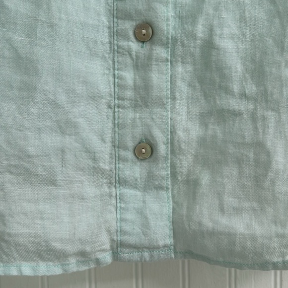 SIGRID OLSEN 100% LINEN SLEEVELESS TOP - Picture 4 of 5